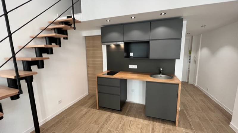 Rénovation complète d'un studio avec mezzanine situé dans le 1er arrondissement de Lyon